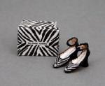 Zebra Ankle Straps w/box